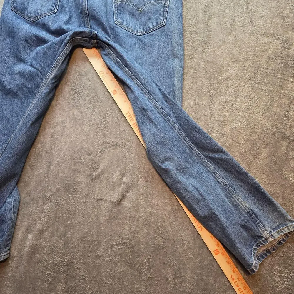 Levi's 505 Jeans Mens 38x30 Blue Medium Wash Regular Fit Straight Leg Denim